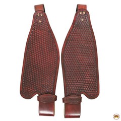 55HS Hilason Hand Tool Leather Saddle Replacement Fender Pair Hobble Strap
