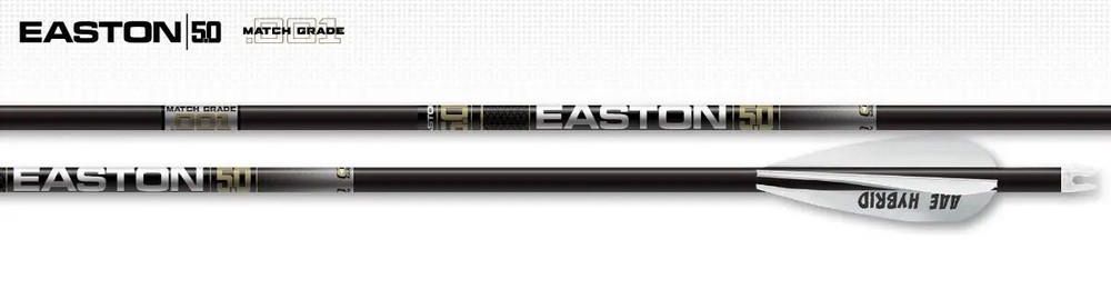 Easton 5.0 Match Grade 300 3″ Hybrid Vane 6 Pack