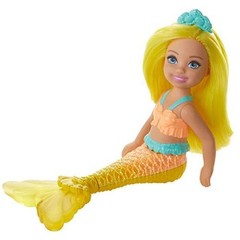 Dreamtopia Chelsea Mermaid Doll, 6.5-inch with Yellow Hair and Tail