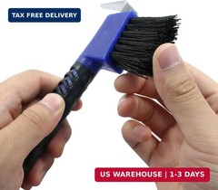 2 Pcs Horse Hoof Pick Brush with Soft Touch Rubber Handle Portable Hoofpick, Blu