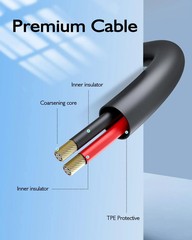 Fast Charging Cable for Segway Max Ninebot P65 6 Feet 3-Prong Power Cord Compati