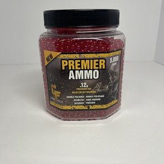 Game Face Airsoft Premier Ammo .12g Precision BBS 5,000 Count Red – Sealed