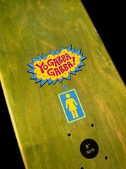 RARE SIGNED Eric Koston Yo Gabba Gabba! Girl Skateboard Deck Cartoon AUTOGRAPHED