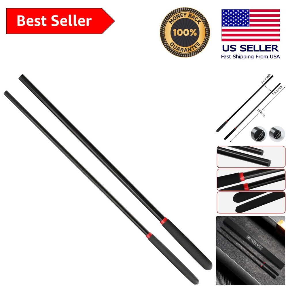 Versatile Black Horse Riding Crop Set – 18 Inches of Exquisite Craftsmanship