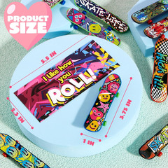 30 Packs Valentine’S Day Mini Finger Skateboards with Cards, Classroom Exchange
