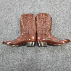 Dan Post Men’s Size 10.5 D Milwaukee Brown Leather Cowboy Boots Western DP2111