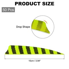 Arrow Vanes Arrow Fletching 4″ Shield Shape Turkey Feathers for Hunting DIY S…