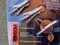 5 Packages Rage CrossBow Hypodermic Deer hunting Broadheads 100 Grain steel 2″