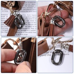 Giantree 10Pack 1 Inch Small Carabiner Clip, Metal Tiny Oval Carabiner Spring…