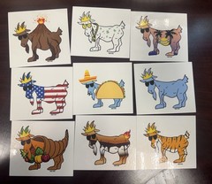 Goat USA Lot Of 50 Stickers Starter Package New Collectors Variety Rare Traders