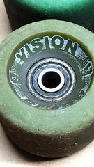 VINTAGE 80’s SLIME BALLS VISION BLURR Skateboard Wheels 60mm 97A RED Green