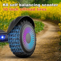Electric 10 Inch Tire Self-Balancing Scooter for Kids and Adults, App, K8 Model