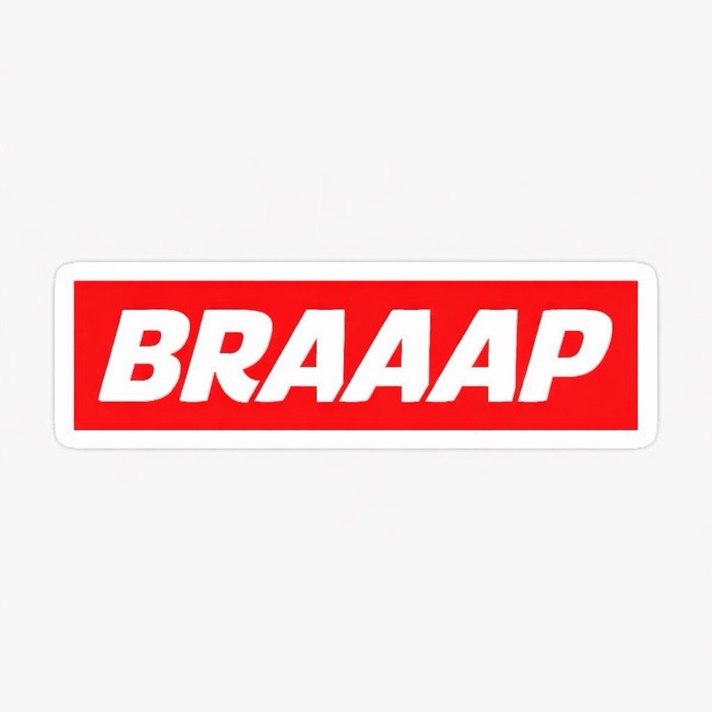 Braaap Sticker Motorcycle MX Motocross Dirt Bike Decal Two Stroke Four Stroke