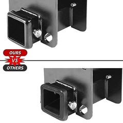 Adapter Receiver Fits for 4 x 4 inches RV Bumper Square Hitch Receiver 2 inch
