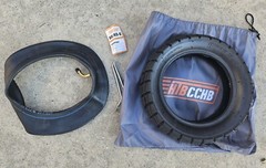80/65-6 Scooter Tire Off-Road, 10 Inch Replacement Thickened Pneumatic Tire