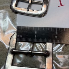 NORTH & JUDD MANUFACTURING CO. Set Of Two Buckles NOS 2 1/4 Across 1.5 Inside