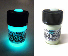 Glow-On AQUA Glow Paint For Gun Sights, Fishing Lures 2.3 ml vial, Bright!
