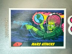FACTORY SHRINK 2018 Santa Cruz x Mars Attacks BLACKLIGHT Reaper Skateboard Deck!