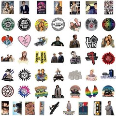30Pcs Random Supernatural TV Show Winchester Brothers Waterproof Stickers