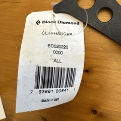 Black Diamond Cliffhanger Hook Lot Of 4