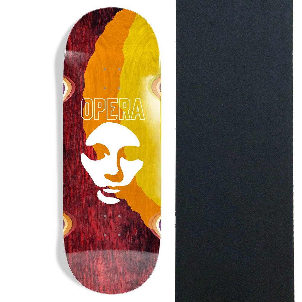 Opera Skateboard Deck Triple Torn Big Mask 11″ x 31.85″ with Grip