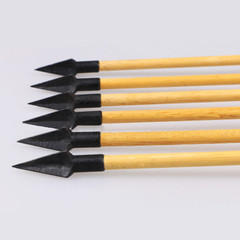 6/12pcs 31″ Wooden Arrows Arrowheads 5″ Feather Wood Shaft Handmade Bow Hunting