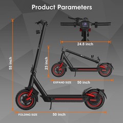 30mph Electric Scooter 1000W Foldable Scooter With App & Double Shock Absorption