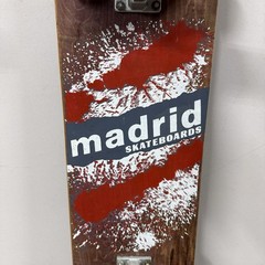 Vintage Madrid Skateboard Explosion Wood Grain Cadillac Trucks Complete