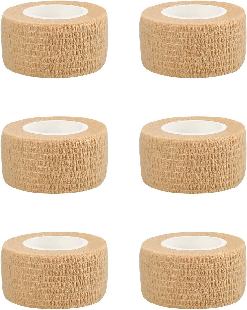 6Pcs 2In Self Adhesive Bandage Wraps, Vet Wraps, 12 Colors to Choose, 5 Yard Sel