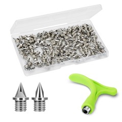 1/4 Inch Track Spikes, 120 Pieces Alloy Steel Spikes for Track Shoe Spikes Re…
