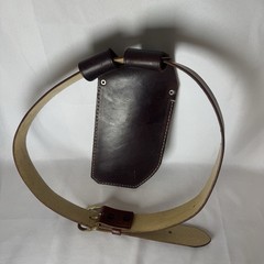 Cabela’s Leather Left-Hand Hip Archery Quiver Belt Quiver Brown Adjustable 97-42