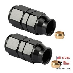 6AN Female Flare to 3/8″ Compression Hardline Fitting Aluminum 6AN to 3/8