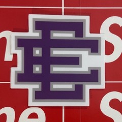 Eric Emanuel Purple White Gray Sticker Authentic Ships Same Day