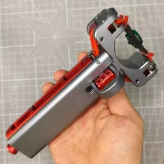 Full Metal Repeat Pocket Slingshot Comes with 1 Magazine 5 Bandsets Model C