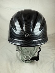 OVATION Protege Equestrian Riding Helmet Carbon Fiber Graphite M/L 57-58cm Gray