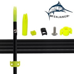 Archery 5/16″ Bowfishing Arrows Safety Slides Kits ID 0.315″/8mm Fishing Arr…