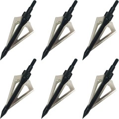 16Pcs Archery Broadheads 3Blade 100Grain Hunting Crossbow Compound Bow Arrow Tip