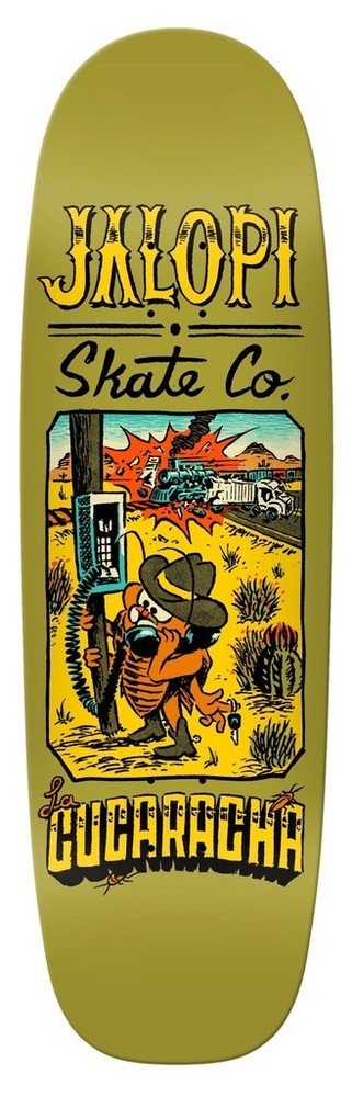 Anti Hero Jalopi Cucaracha 9.69 Old School Cruiser Shaped Skateboard Deck