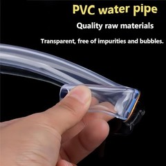 QRITY PVC Hose Clear Vinyl Tubing, 2 Metre 4mm ID x 6mm OD