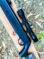 Air Rifle 4.5 / 5.5mm Caliber Hunting Pellet Gun .177 / .22 Safety 500/600 FPS