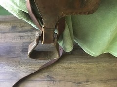 SIMCO SUPREME Western Saddle 14” Vintage Tooled Leather Ranching Western Cowboy