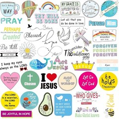200Pcs Inspirational Christian Stickers for Vision Board Water Bottles Laptop…