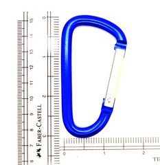 LOT 100 PCS 3″ ALUMINUM D SHAPE CARABINER HOOK KEYCHAIN CLIP SPRING SNAP BUCKLE