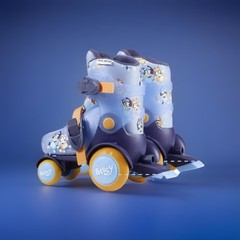 Bluey Kids Training Roller Skates Combo Pack,Adjustable Sizing,Size 9-12,Unisex