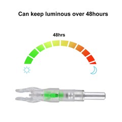12Pcs LED Arrows Lighted Nock ID 6.2mm Shooting Archery For Compound/Recurve Bow
