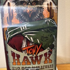 NEW Tony Hawk Lenticular 31 In. Wanted Hawk Skateboard 52mm Wheels