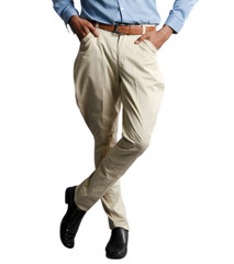 Mens Beige Horse Riding Polo Pants Baggy Breeches Sports Pants Hinting Trousers