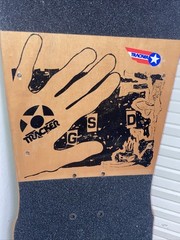 Vintage 1988 Tracker Gary Scott Davis GSD Eye See Pterodactyls Skateboard Deck