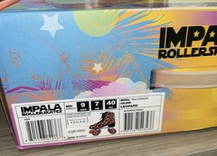 Impala Leopard Animal Print Red Quad Rollerskates, Size 9. BRAND NEW IN BOX