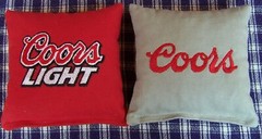 Eight Quality Cornhole Bags! Coors & Coors Light! Whole Corn or Pellets